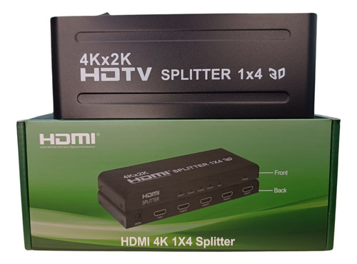 Adaptador Multiplicador Splitter Hdmi 1x4 4k 3d