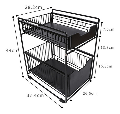 Imagen 7 de 8 de Canasto Organizador Para Cocina Acero Inoxidable