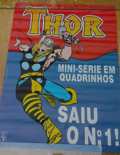Antigo Cartaz Banca De Jornal Thor Nº 1 - 1988 - Original (Usado)