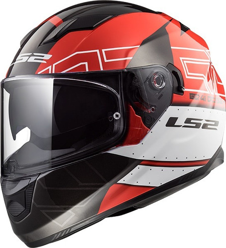 Casco Moto Ls2 Ff320 Stream Kub Rojo Negro