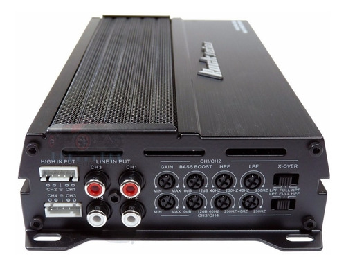 Imagen 4 de 6 de Amplificador Nano Rock Series 4 Canales Clase D Ful P800.4dm