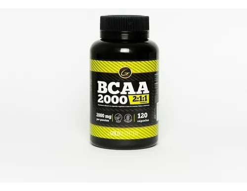 Aminoácidos - Bcaa 120 cápsulas 2:1:1 2000 mg - Gold Nutrition, sabor sem sabor