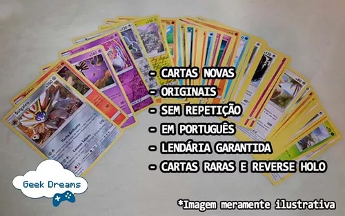 Coleção 6 Cartas Pokemon Aves Lendárias + Brindes