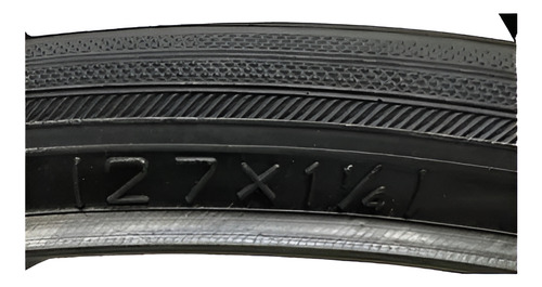 Cubierta Bicicleta Rod 27x11/4(32-630)med/carrera-eggo Negro