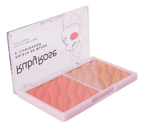 Paleta De Blush E Iluminador Ruby Rose