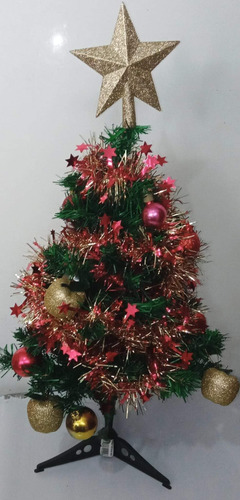 Árbol De Navidad Completo Con Chirimbolos Y Puntero, Mide 64