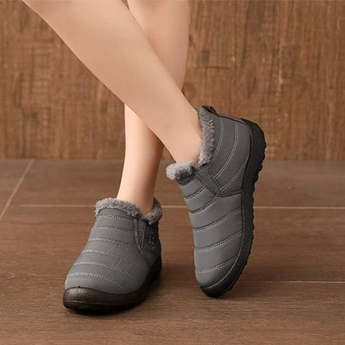 Botas De Nieve Abrigadas, Impermeables Y Cómodas Para Mujer