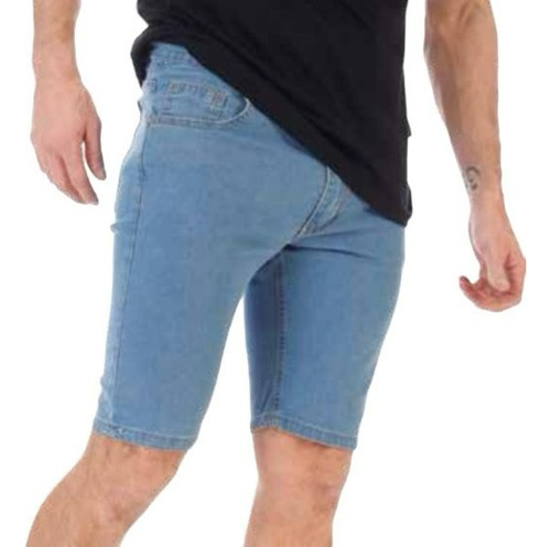 Bermuda De Jean Clasica Hombre Calidad