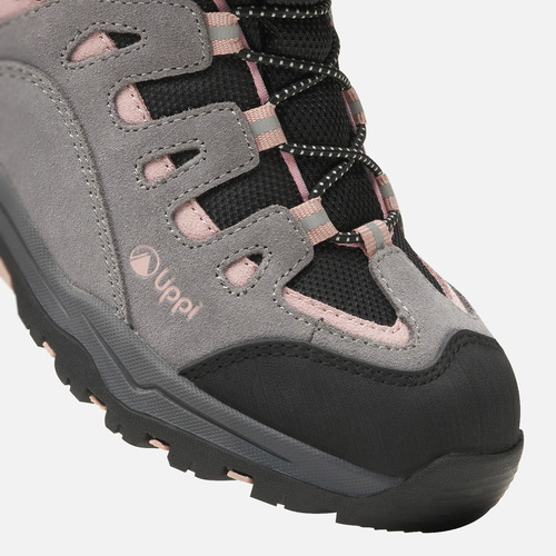 Botín Niña Puelo Cs Hi Velcro Gris / Damasco Lippi I25