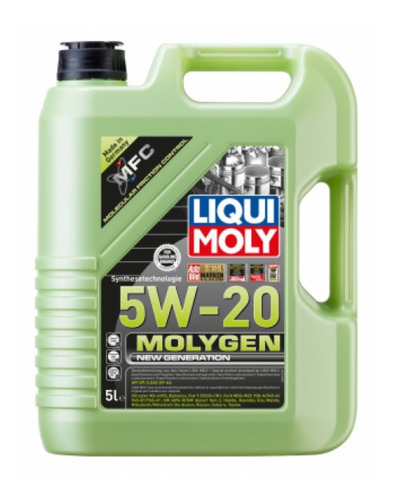 Aceite Sintetico 5w 20 Molygen New Generation Liqui Moly 5lt