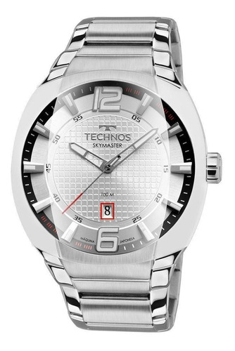 Relógio Masculino Technos Skymaster Prata 2115mwm1k