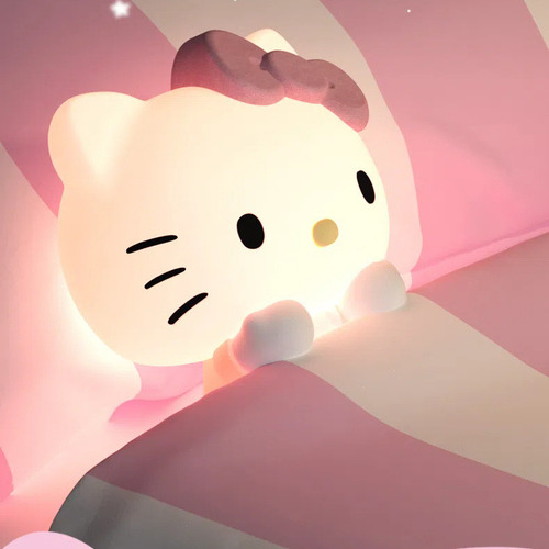 ¡ Sanrio Hellokitty Pequeña Luz De Noche Lámpara De Cabecera