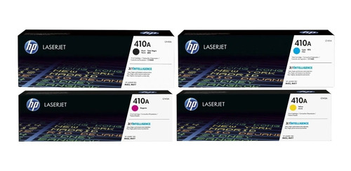 Combo Toner Hp 410a Negro, Cian, Magenta, Amarillo Original