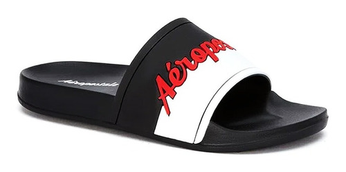 Sandalias Negro Aeropostale Hombre Black Marine 9464 Origina