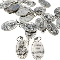 Comprar 10 Medallas Dijes Sagrado Corazon De Jesus 22mm Italy 