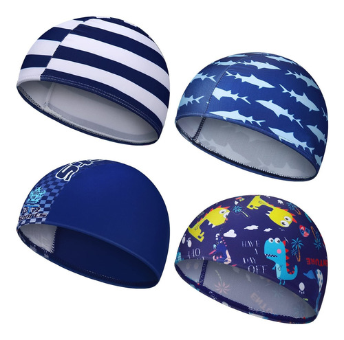 Gorro Natacion Para Niño 4 Repuesto Lindo Baño Dibujo