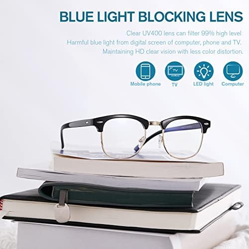 Pro Acme Lentes De Bloqueo Azul Filtro De Marco Semi Sin De