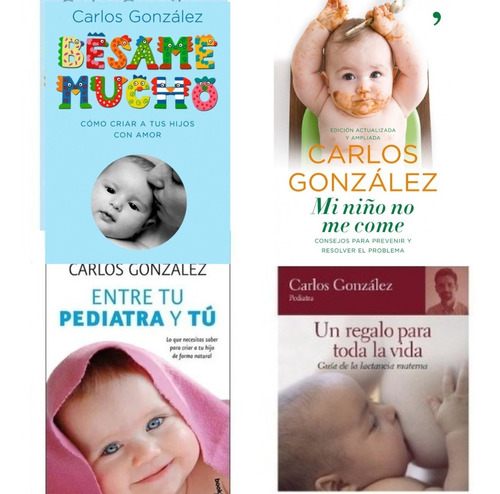Libros Dr Carlos González Combo 4 Originales Papel Local