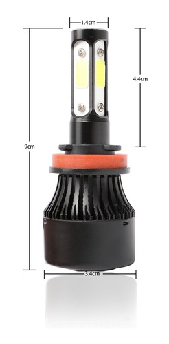 Imagen 8 de 8 de Kit De Faros Delanteros De 4 Lados H7 9005 Led Rayo Bajo