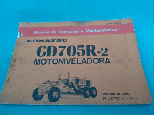 Mercurio Peruano: Libro Komatsu Motoniveladora Manual   L156
