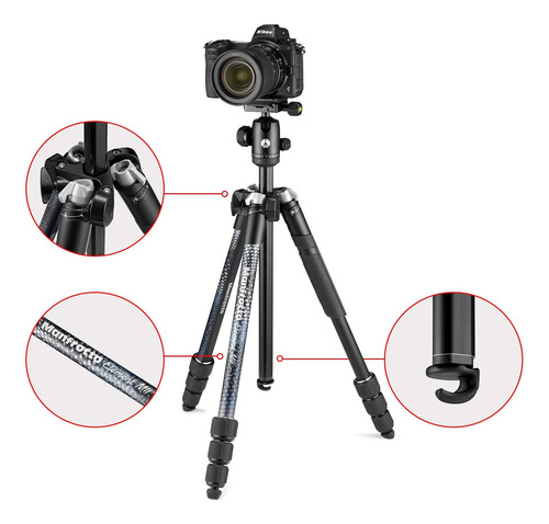 Tripode De Aluminio Para Camara Universal | Manfrotto