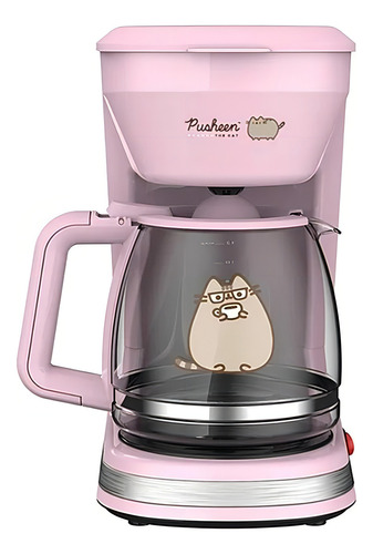 Cafetera De Goteo Para 12 Tazas Pusheen The Cat Color Rosa