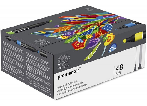 Marcadores Promarker Winsor & Newton Estuche X48 Microcentro