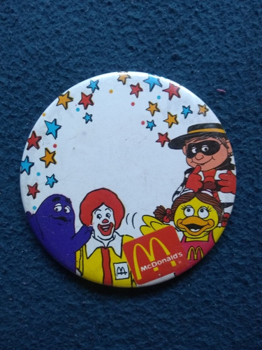 Antiguo Pin Mcdonald's Identificador De Nombre Cumpleaños