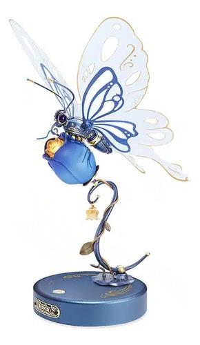 Rompecabezas 3d Diseño Mariposa Sobre Flor Robotime