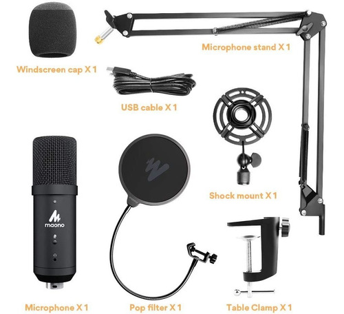 Microfono Usb 192 Khz / 24 Bits Monitoreo De Latencia Cero
