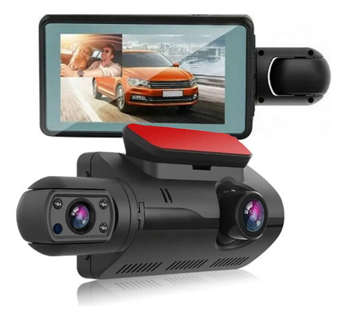 Camera Veicular Dashcam Gravação Interna E Externa Display