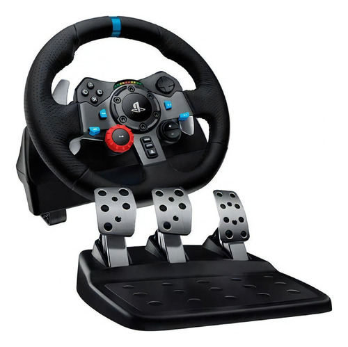 Volante Logitech G29 Con Pedalera Pc Ps3 Y Ps4 Amv- Lich Color Negro