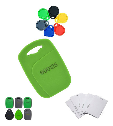 Tags Rfid Rect Llave Electronica Acceso Edificios 125k Verde