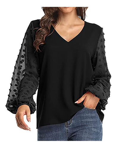 Blusa Manga Larga Para Dama De Moda Casual Elegante Diseños