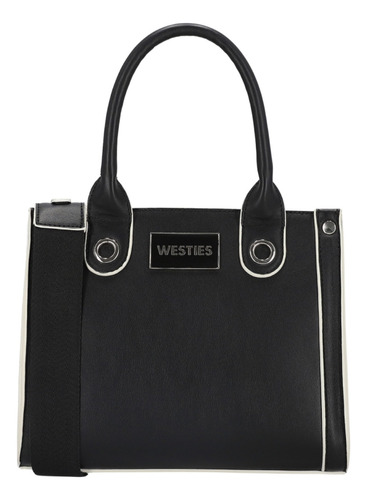 Bolsa Satchel Para Mujer Westies Negro Hbtucana3we