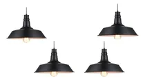 Comprar Pack X 4 Colgantes De Luz En Hierro Estilo Campana Vintage