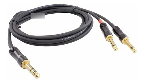 Cable P Instrumentos Plug 1/4 Balanceado A Doble 1/4 2 Mt