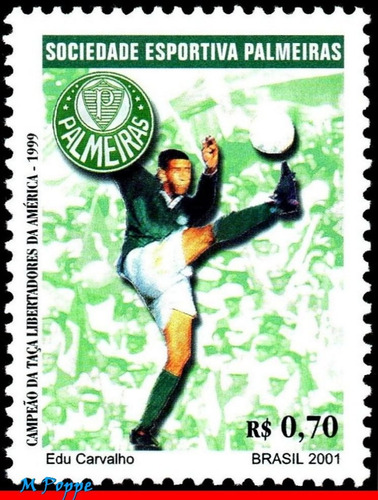C-2404 2001 Campeões Libertadores - Palmeiras - Futebol