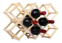 Comprar Suporte Mini Adega Porta Vinhos Retrátil Madeira 10 Garrafas