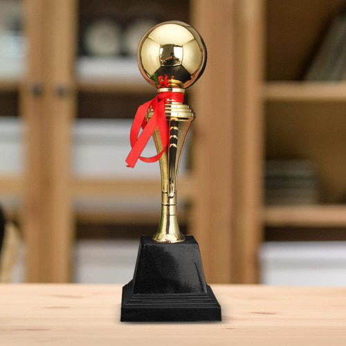 L Troféu Esférico Bola Dourada De Futebol Grande 44,5 Cm