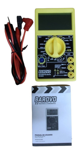 Imagen 5 de 10 de Tester Multimetro Voltimetro Digital Amperimetro + Bateria