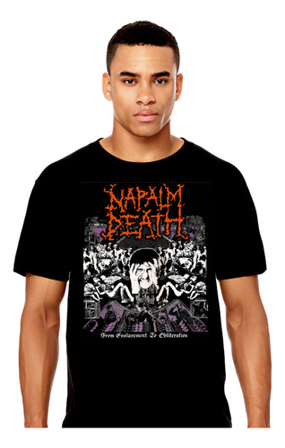 Napalm Death - From Enslavement - Metal - Polera