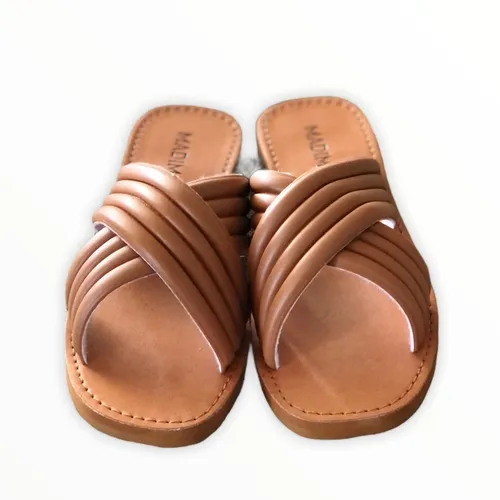 Rasteirinha Feminina Chinelo Couro Ecol gico Confort vel