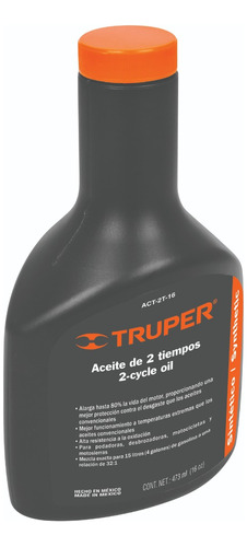 Aceite Sintetico Truper 16 Oz. P/motor 2 Tiempos # Aces-20 