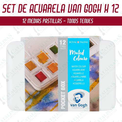 Acuarelas Van Gogh Muted Colours En Pastilla X12 Microcentro
