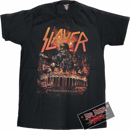 Remera Slayer 3 Talle L - Large (55 X 75 Cm) Big Bang Rock