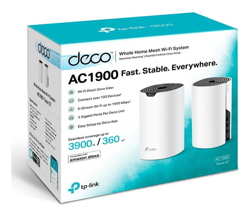 Sistema Wi-fi Mesh Router Tp-link Deco S7 Pack X2 1900mbps
