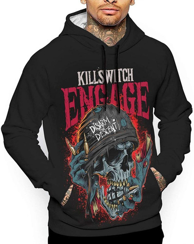 Killswitch Engage 3d - Sudadera Con Capucha De Manga Larga,