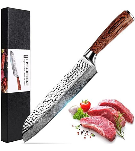 Cuchillo Santoku De 8 Pulgadas, Cuchillo De Chef Profesiona