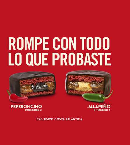 Alfajor Picante Havanna X9 U. Peperoncino + Jalapeño! Nuevos